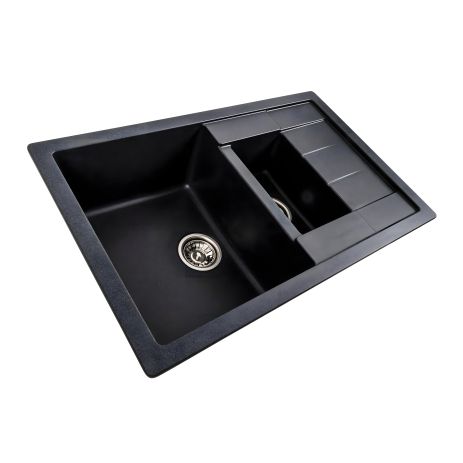 Кухонная гранитная мойка VALESO TOSKANA 7850W с матовым покрытием Карбон Кухонная гранитная мойка VALESO TOSKANA 7850W с матовым покрытием Карбон