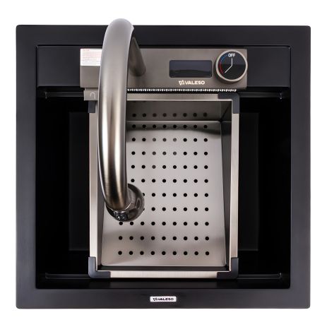 Чёрная гранитная мойка VALESO 5149 от VIVA Чёрная гранитная мойка VALESO 5149 от VIVA