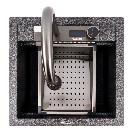 Кухонная гранитная мойка VALESO VIVA 5149 матовая (Графит) Кухонная гранитная мойка VALESO VIVA 5149 матовая (Графит)