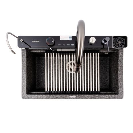 Гранитная мойка для кухни VALESO EVANORA 7546, матовая Графит Гранитная мойка для кухни VALESO EVANORA 7546, матовая Графит