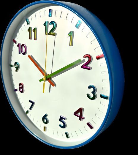 Детские настенные часы Бесшумные (30 см) OH-253 QUARTZ синие Детские настенные часы Бесшумные (30 см) OH-253 QUARTZ синие