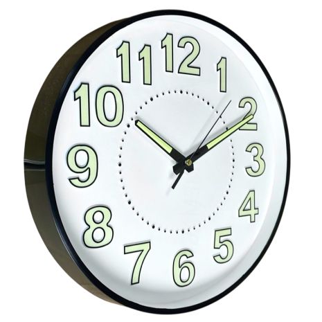 Фосфорные Бесшумные Часы с Объемными Цифрами Светящиеся Люминофор Настенные (30 см) Timelike™ Ph-01-W белые Фосфорные Бесшумные Часы с Объемными Цифрами Светящиеся Люминофор Настенные (30 см) Timelike™ Ph-01-W белые